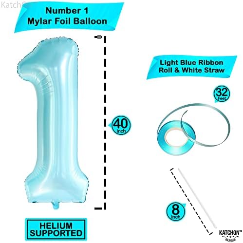 KatchOn Light Blue 1 Balloon - Pack of 3