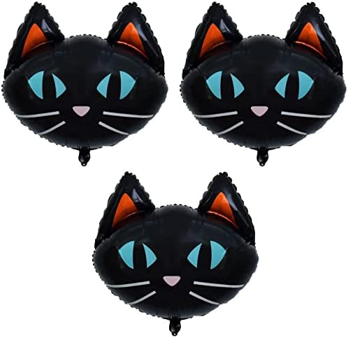 256 Inch Black Cat Foil Balloons 3PCS