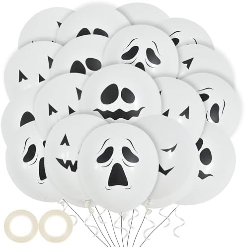 BEISHIDA 60Pcs Halloween Balloons 12 Inches Latex Party Decorations