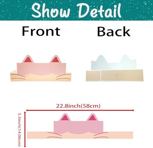 18 Cat Dollhouse Friends Paper Crown Headbands