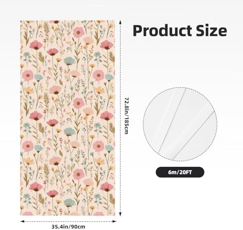Floral Light Yellow Door Banner Cover Decoration