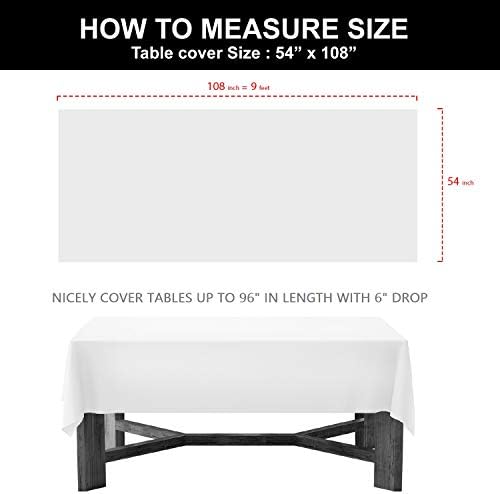 Party Essentials Heavy Duty Plastic Table Cover Burgundy 54 X 108