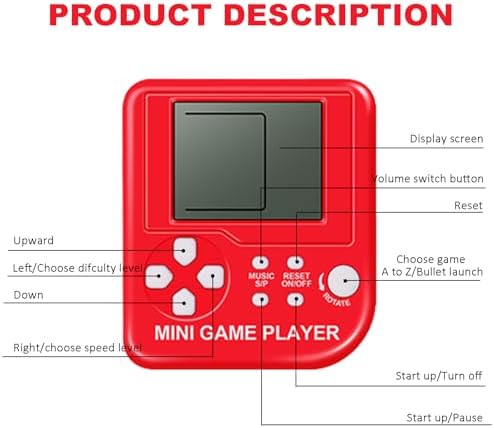 24Pcs Video Game Keychain Party Favors for Kids and Adults