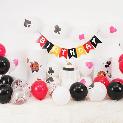 Poker Balloons 30Pcs Casino Theme Party Decorations