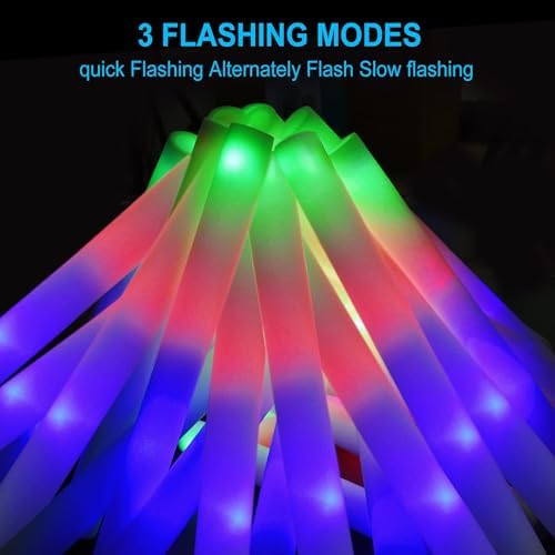 100 11 Pack Foam Glow Sticks Party Supplies