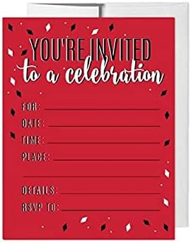 Andaz Press 20-Pack Party Invitations with Envelopes