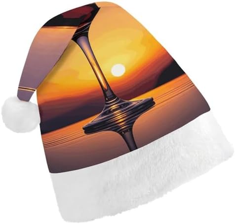 Santa Hat Wine Glass Christmas Headwear