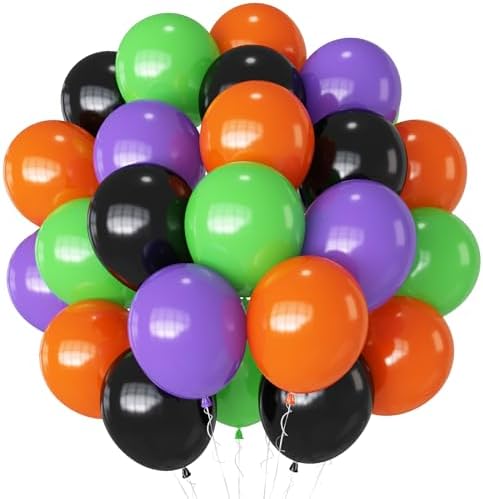 Halloween Balloons Decorations 60PCS 12 Inch Set