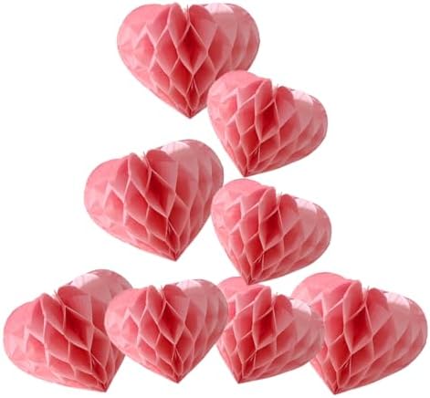 Heart Shaped Honeycomb Balls Party Decorations Set