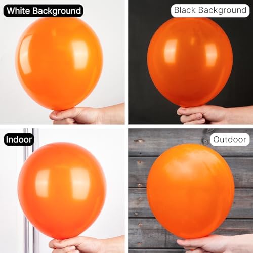 PartyWoo 101pcs 12inch Orange Balloons for Party Decorations