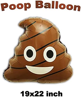 5pcs Big Poop Balloon for Pranks and Decorations