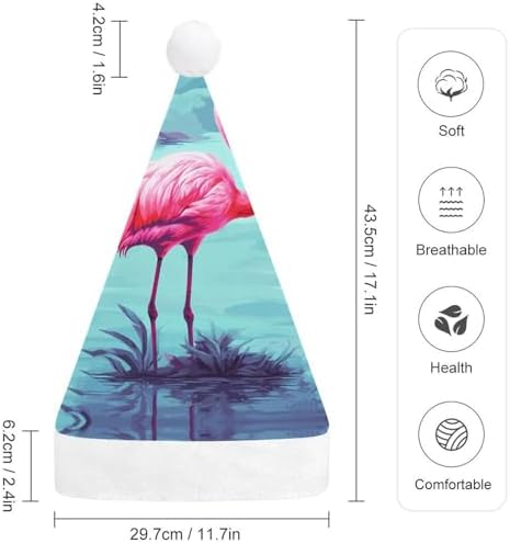 Santa Hat Flamingos Christmas Party Headwear