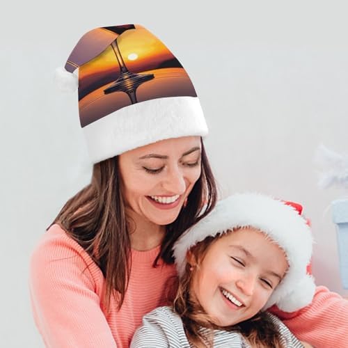 Santa Hat Wine Glass Christmas Headwear