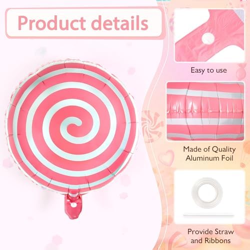 12 Pcs Sweet Candy Balloons 18 Inch Party Decorations