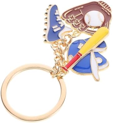LOGOFUN Mini Baseball Bat Keychain for Sports Fans