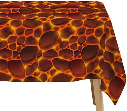 Volcano Party Tablecloth Set 3 Pack 54x108 Inches