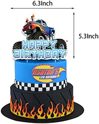 Heidaman 104Pcs Monster Truck Decorations Party Set