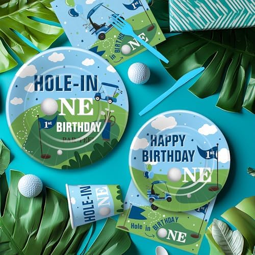 Golf Theme Hole In One Birthday Party Supplies