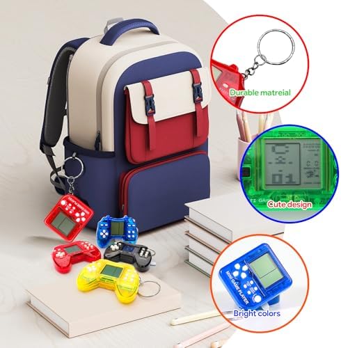 24Pcs Video Game Party Favors Keychain Set
