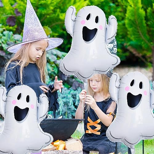 White Ghost Foil Balloons Halloween Party Decorations 3pcs Set