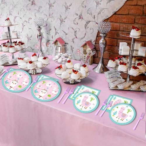 ZOIIWA Llama Birthday Party Pack for 24 Guests