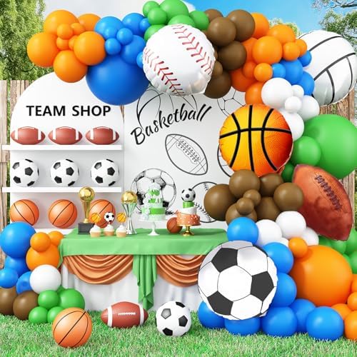 Jobkoo Sports Balloon Garland Kit 115Pcs Party Decorations