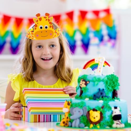 Winlyn 24 Jungle Animal Headbands Craft Kit