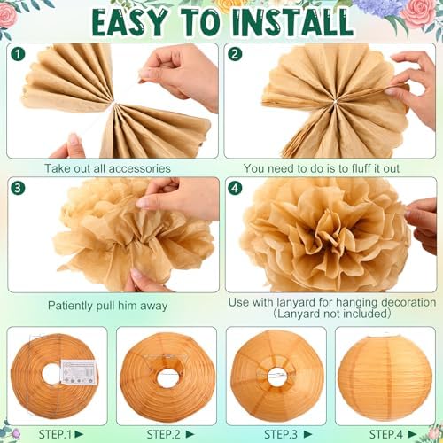Glooglitter 26 Pcs Sage Green Party Decorations