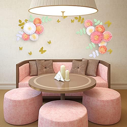 Dilunave 30 Piece Tissue Paper Flowers Decor Kit