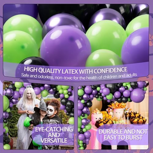 OuMuaMua Halloween Balloon Garland Arch Kit