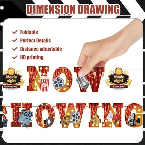 106Pcs Movie Night Decorations Party Set