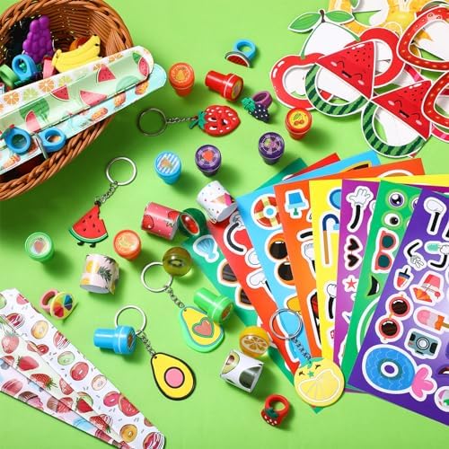 Blosssound 96 Pcs Summer Fruit Party Favors Set