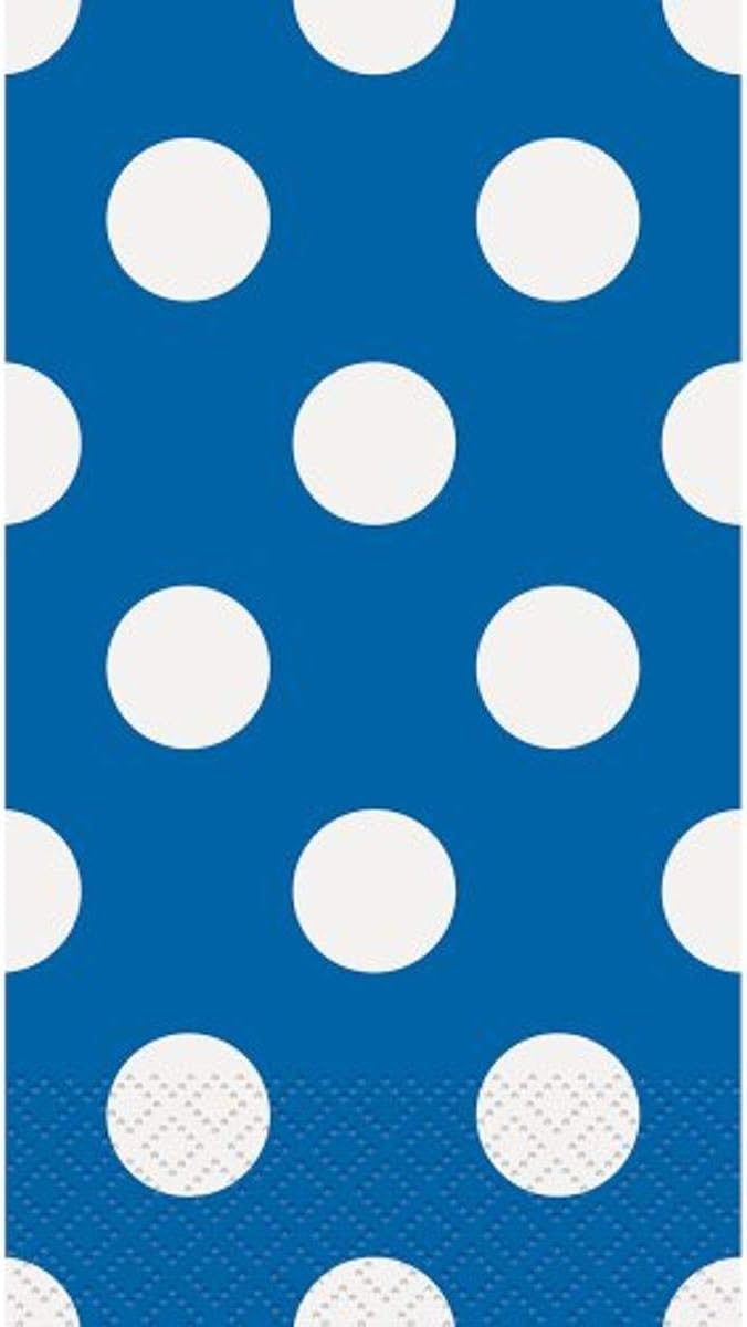 Royal Blue Polka Dot Guest Napkins 16ct