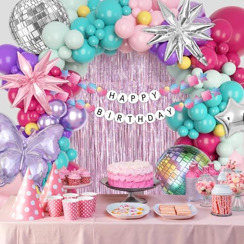 136Pcs Music Birthday Balloon Decor Kit