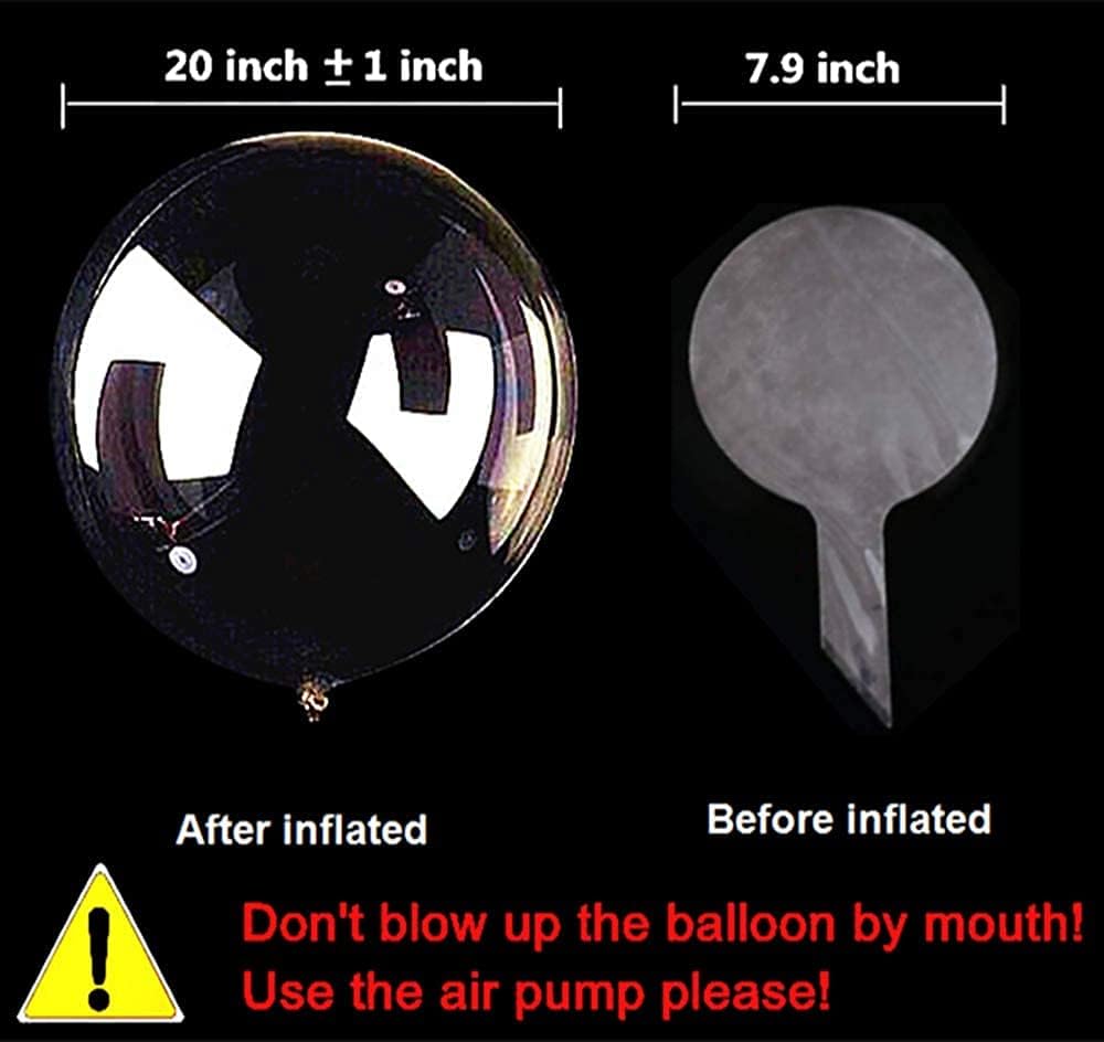 LED Bobo Balloons 10 Packs 20 Inches Light Up Decorations