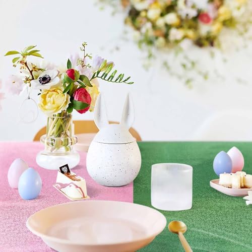 2 Pack Pink Green Iridescent Plastic Tablecloth