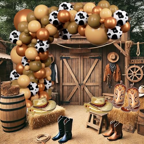 Western Cowboy Balloon Arch Kit 136 PCS
