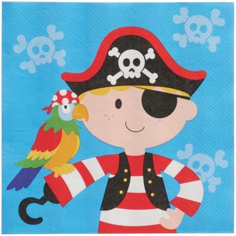 Pirate Party Supplies Set for Boys - 72 Pieces