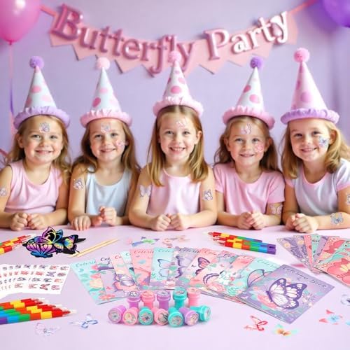 BenLouis 96Pcs Butterfly Party Favor Set