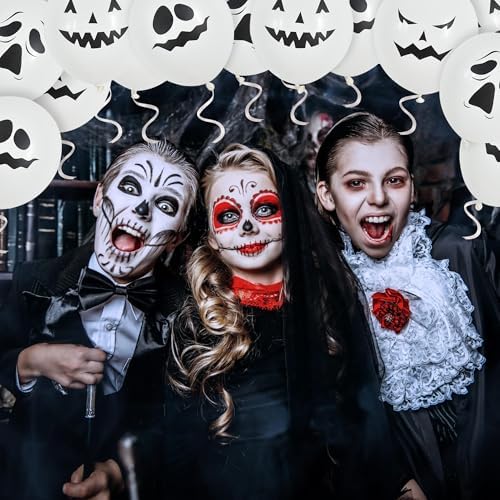 BEISHIDA 60Pcs Halloween Balloons 12 Inches Latex Party Decorations