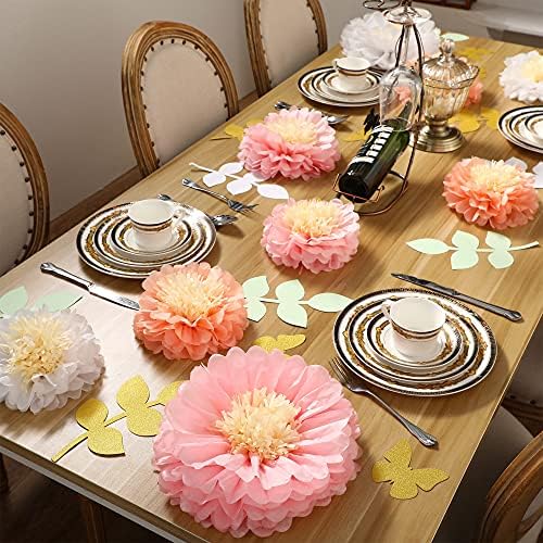 Dilunave 30 Piece Tissue Paper Flowers Decor Kit