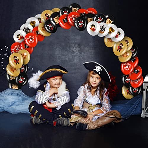 Harrycle 45 Pcs Pirate Party Balloons Set