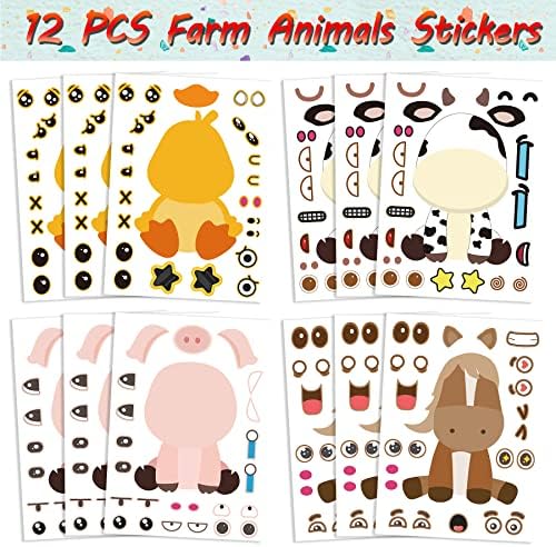 Farm Animals Party Favors Set 84PCS Kids Birthday Gifts