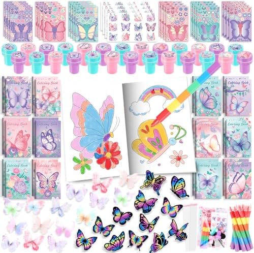 BenLouis 96Pcs Butterfly Party Favor Set