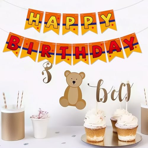 Anime Happy Birthday Banner with Swallowtail Flags