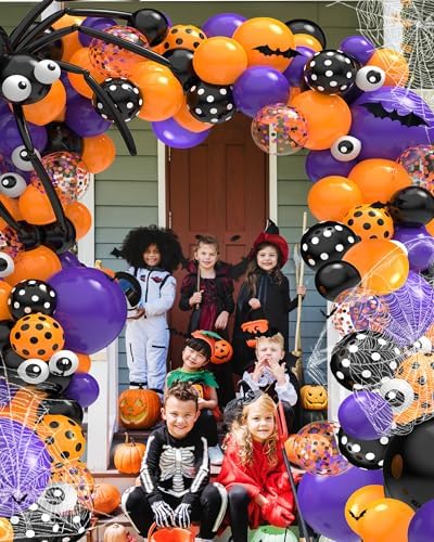 126 Pcs Halloween Balloon Garland Arch Kit 1
