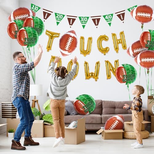 Football Party Supplies Kit Touchdown Balloons Goal Post Decorations