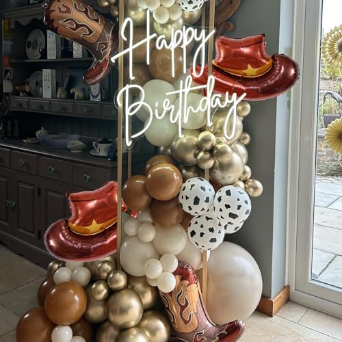 Western Themed 8PCS Cowgirl Hat Boot Balloons