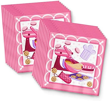 Little Baker Birthday Party Supplies Set for 16 Guests