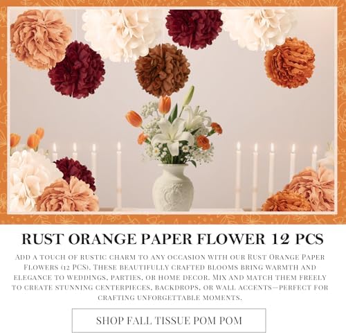 NICROHOME EUR Tissue Paper Pom Poms Wedding Decor Set